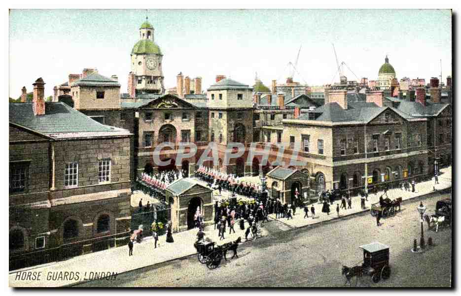 Grande Bretagne Londres london CPA Horse guards