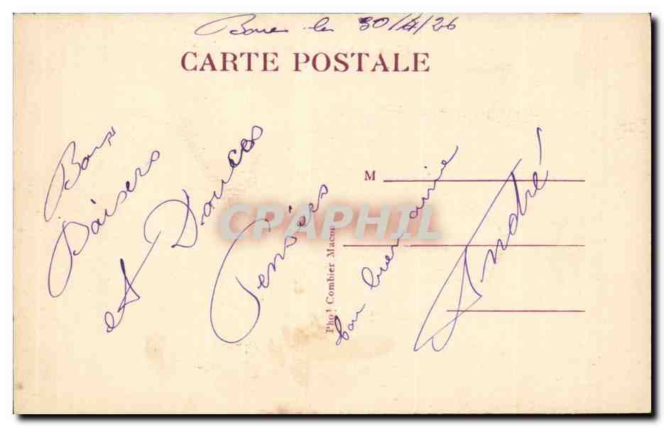 Algerie Bone CPA Le pont de la Boudjimah — Verso
