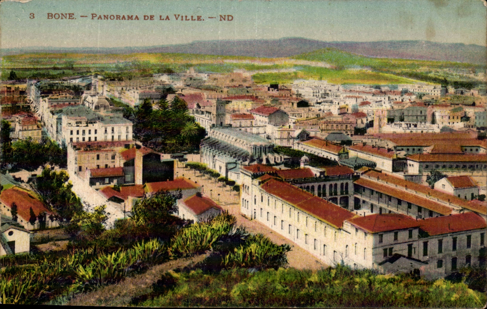 Algerie Bone CPA panorama de la ville