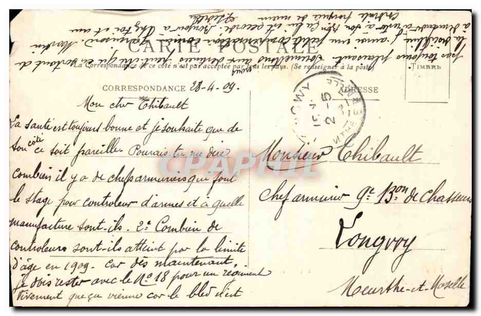 Algerie CPA Extreme sud oranais — Rückseite