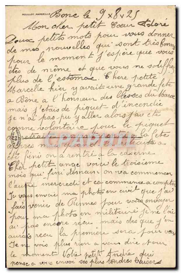 Algerie CPA Paysage du sud (palmiers) — Back