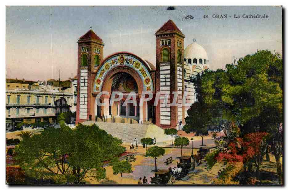Algerie Oran CPA la cathedrale