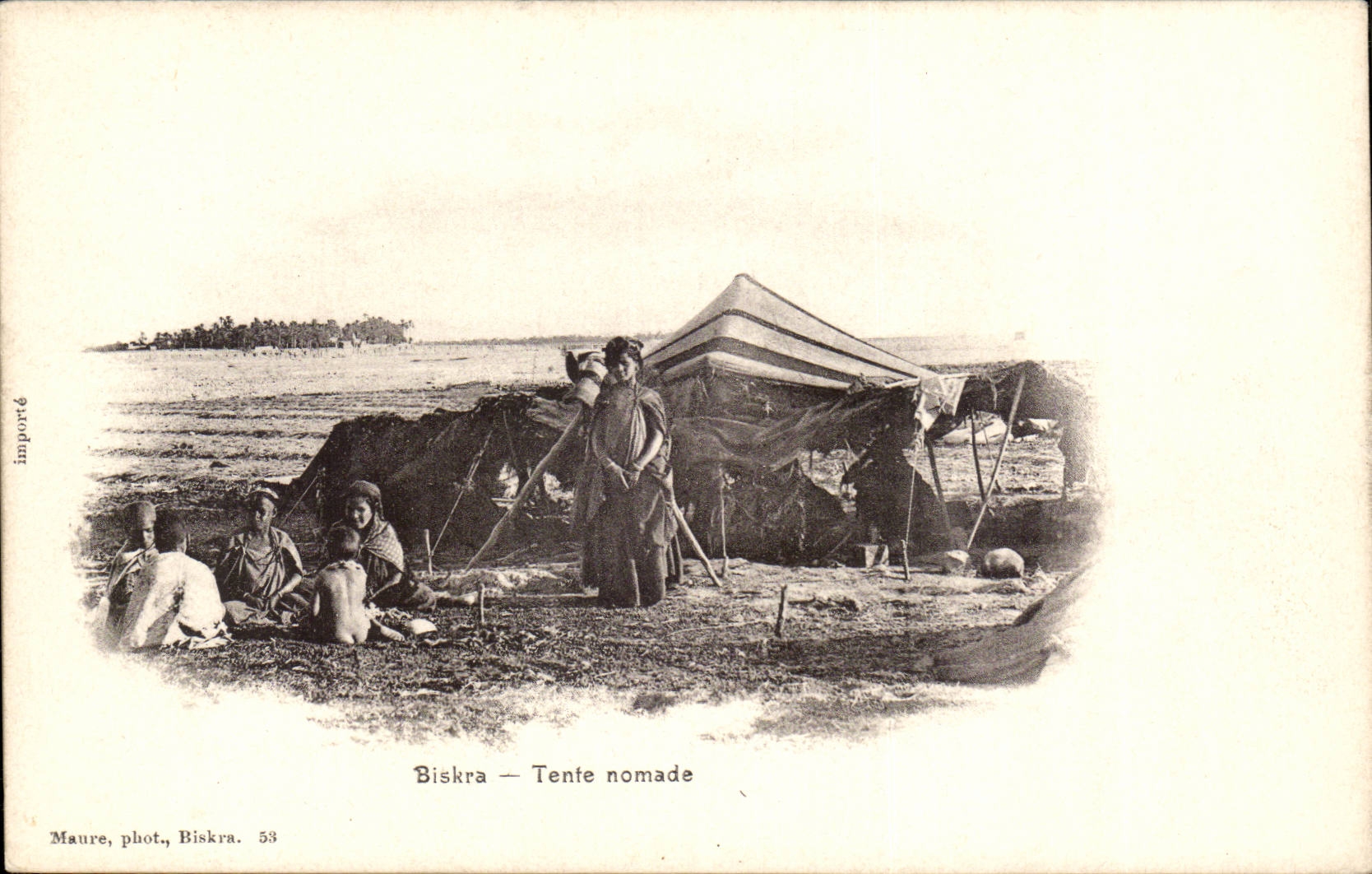 Biskra — Tente nomade — Maure, phot., Biskra. 53