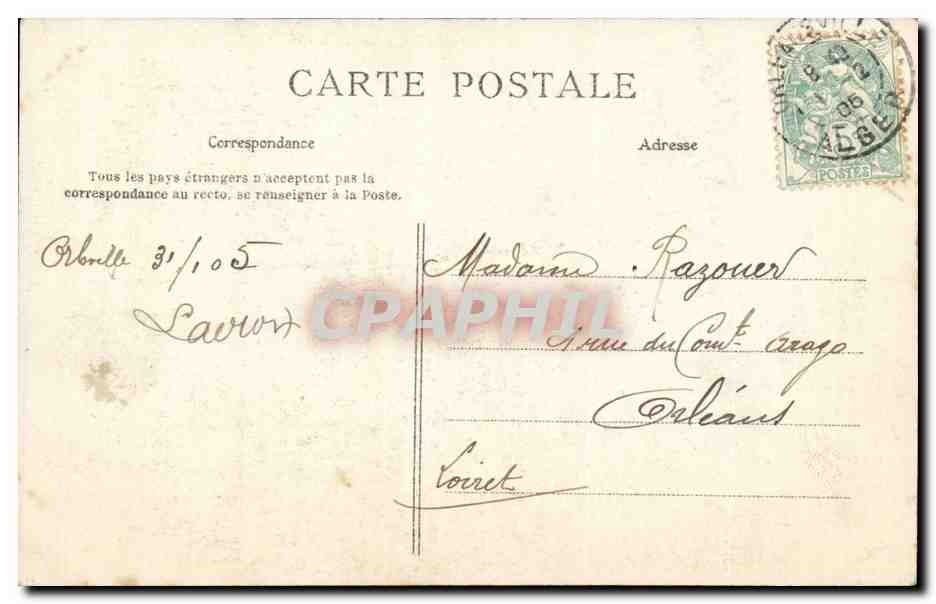 Algerie Orleansville CPA La mosquee — Verso
