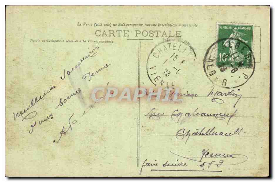 Alger - Place du Gouvernement - La Mosquée et le Palais Consulaire — Collection Idéale P. S. — Rückseite