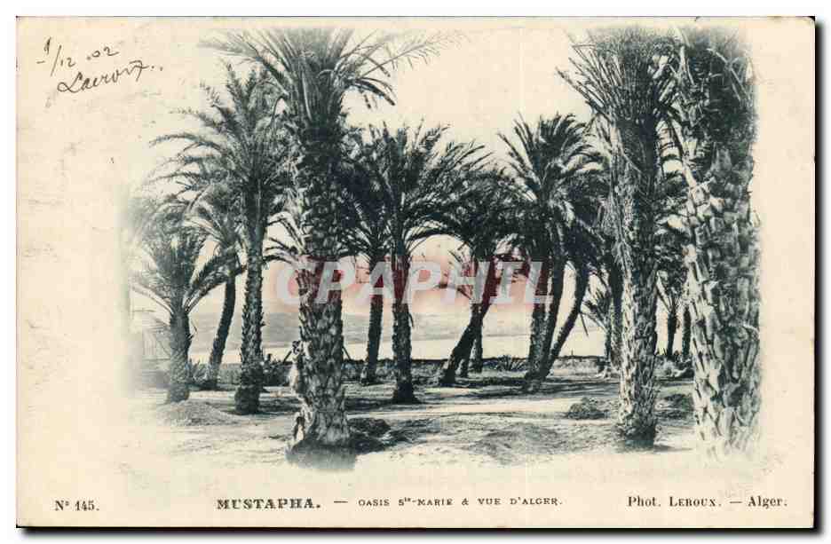 Mustapha — Oasis Sainte-Marie & Vue d'Alger — Phot. Leroux — Alger