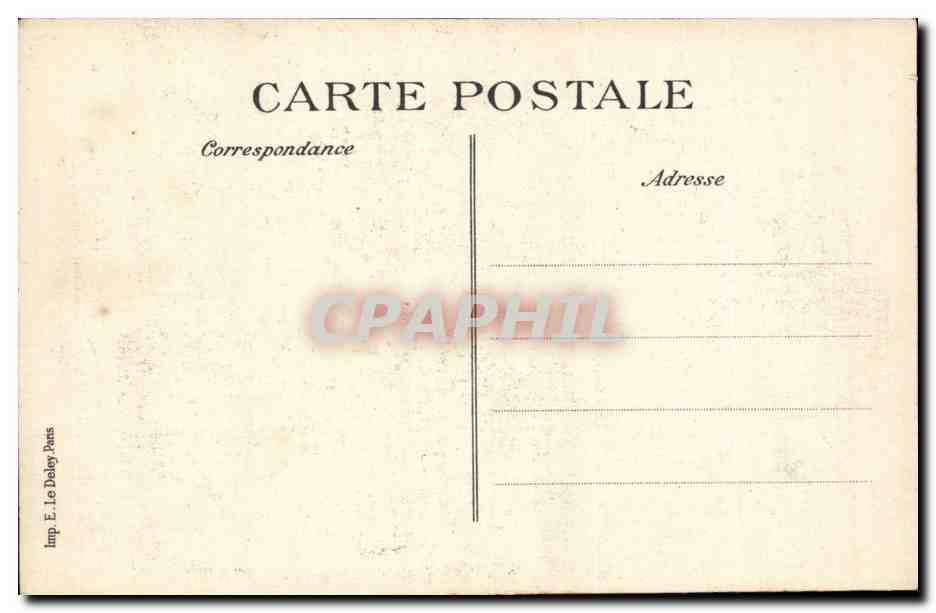 CPA Les zeppelins sur Paris Crimes odieux des boches La voute du metropolitain boulevard de Belleville — Rückseite