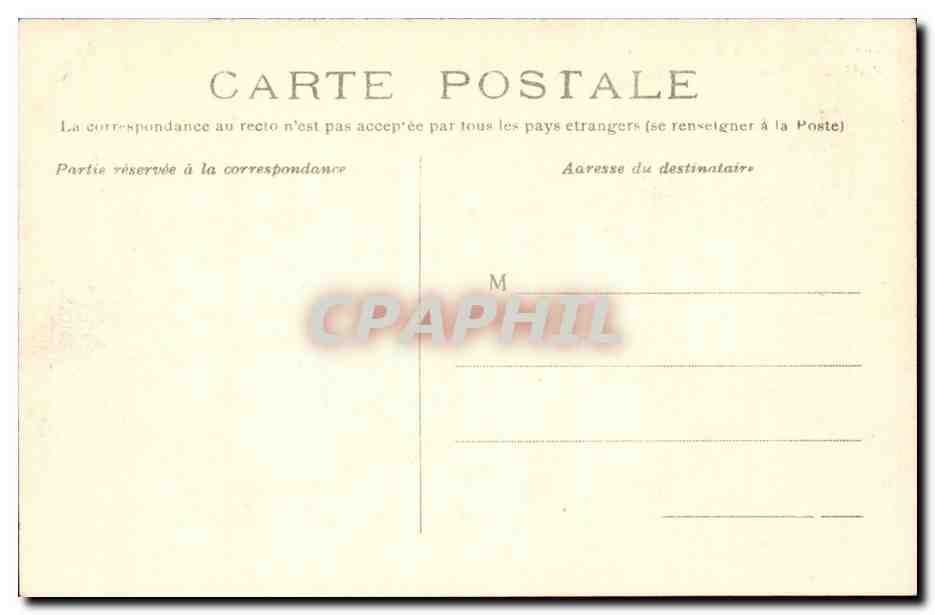 Paris CPA Crue de la Seine Gare Saint Lazare Janvier 1910 — Verso