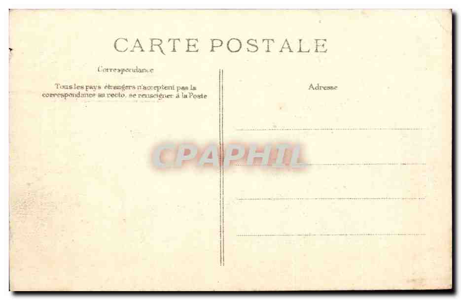 Paris CPA Palais d'Orsay Legion d'honneur Crue de la Seine — Rückseite