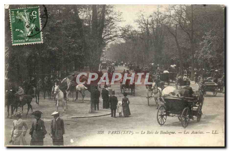 Paris (XVIe) — Le Bois de Boulogne — Les Acacias — LL. — n° 338