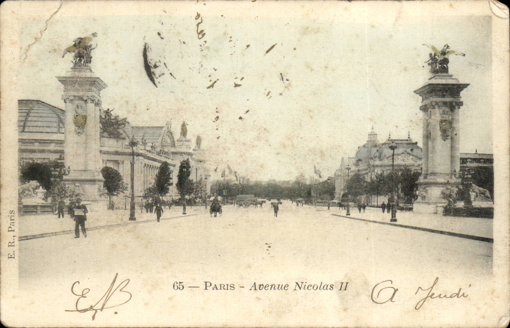 Paris CPA Avenue Nicolas II
