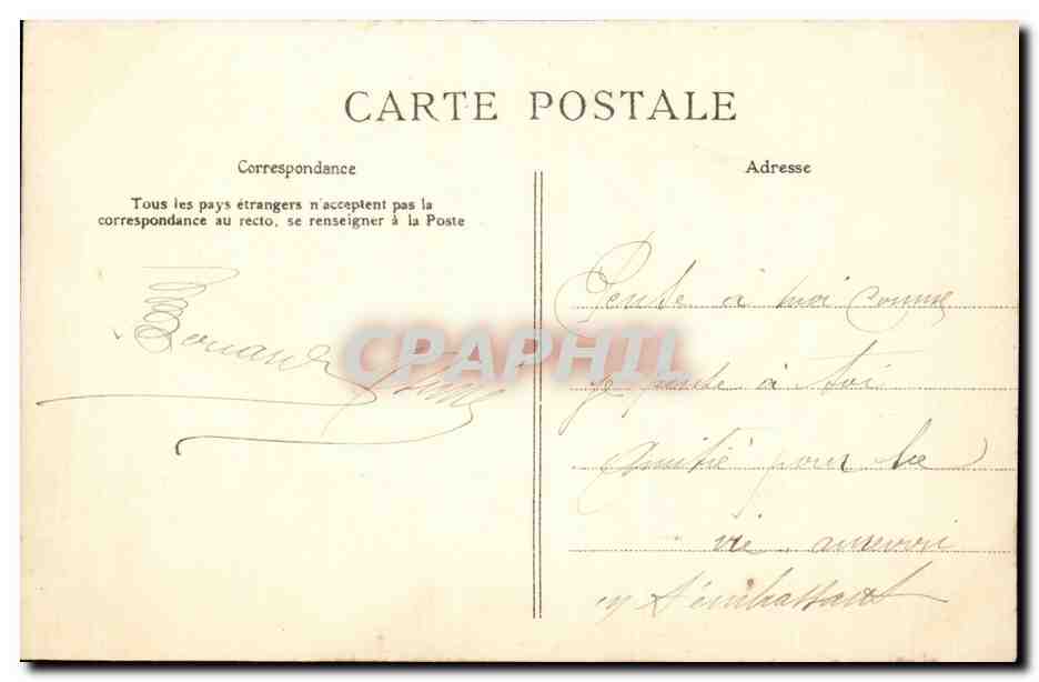 Paris CPA Boulevard des Italiens — Rückseite