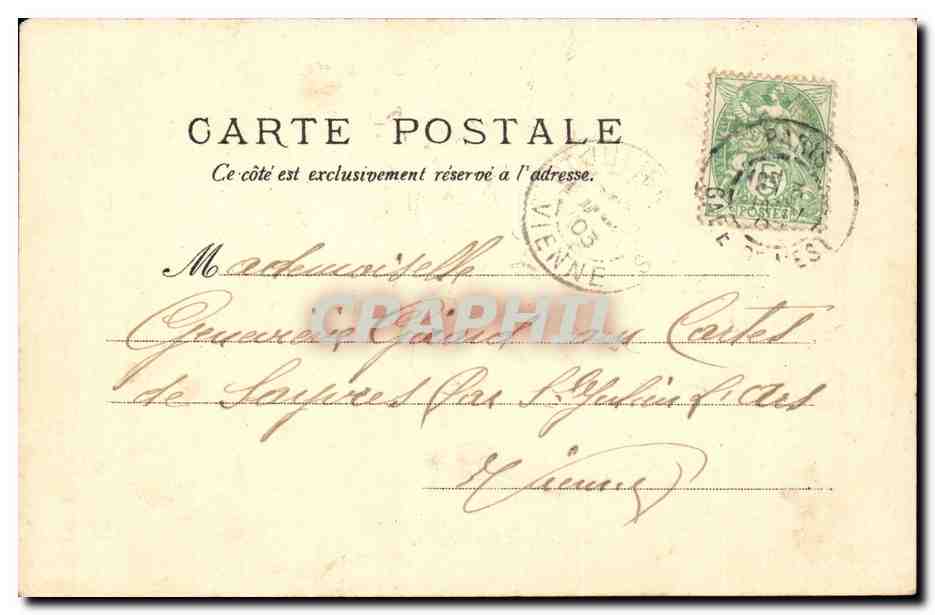 Paris CPA Rue de Rivoli — Rückseite
