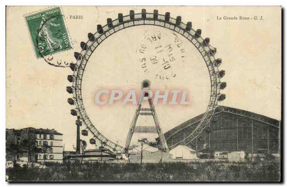 Paris CPA la grande roue