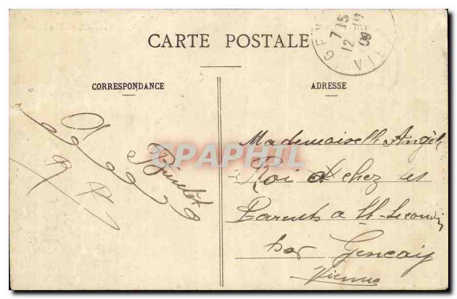 Paris CPA la grande roue — Rückseite