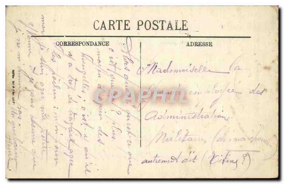 Paris CPA L'Opera  — Verso