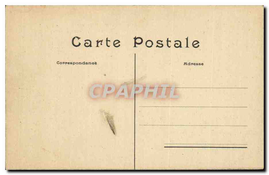 Paris CPA le quai de la Rapee Grande inondations de 1910 — Rückseite