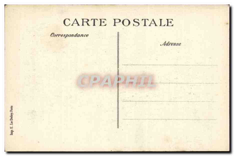 Paris CPA Les zeppelins sur Paris Crimes odieux des boches Interieur d'une maison Rue Haxo 20eme — Rückseite