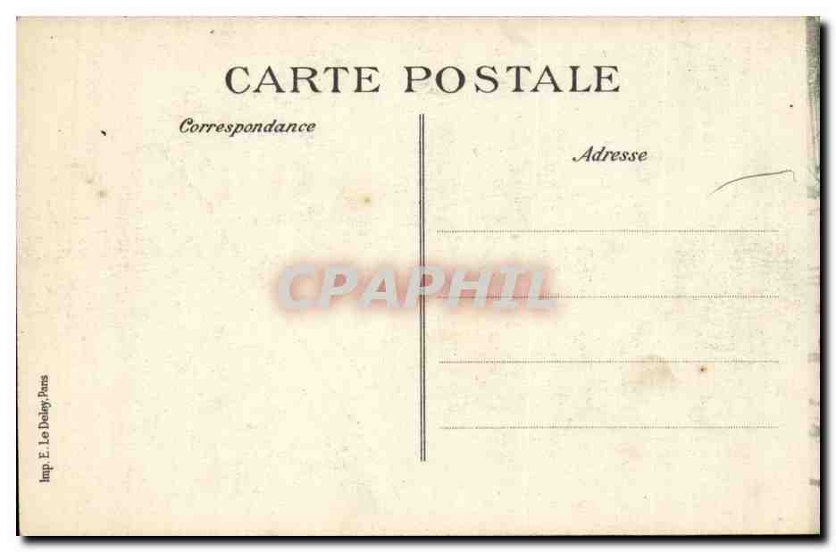 Paris CPA Les zeppelins sur Paris Crimes odieux des boches Effondrement d'une marquise Boulevard de Belleville Paris 20e — Rückseite
