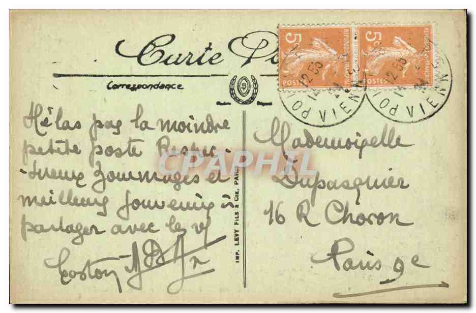 Loudun CPA Vue generale (sud ouest) — Back
