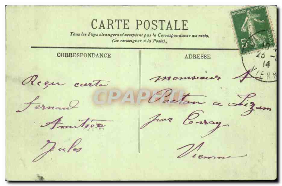Poitiers — Rue Carnol — LL. n°49 — Rückseite