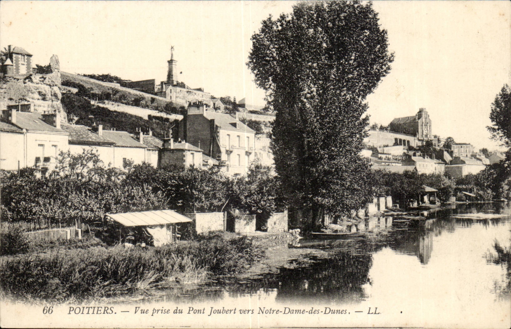 Poitiers — Vue prise du Pont Joubert vers Notre-Dame-des-Dunes — LL — n°66