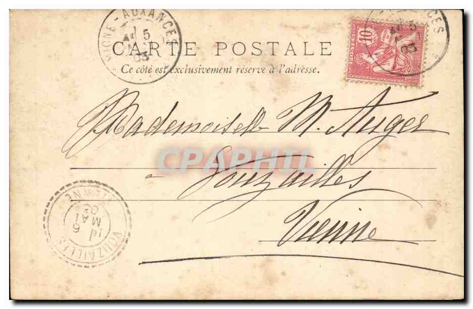 Poitiers — Le Palais de Justice — Galeries Parisiennes, n°5 — Rückseite