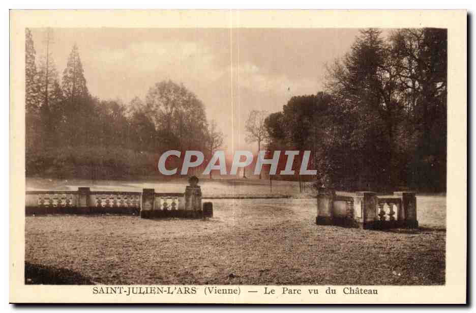 Saint Julien sur l'ars CPA Le parc vu du chateau 