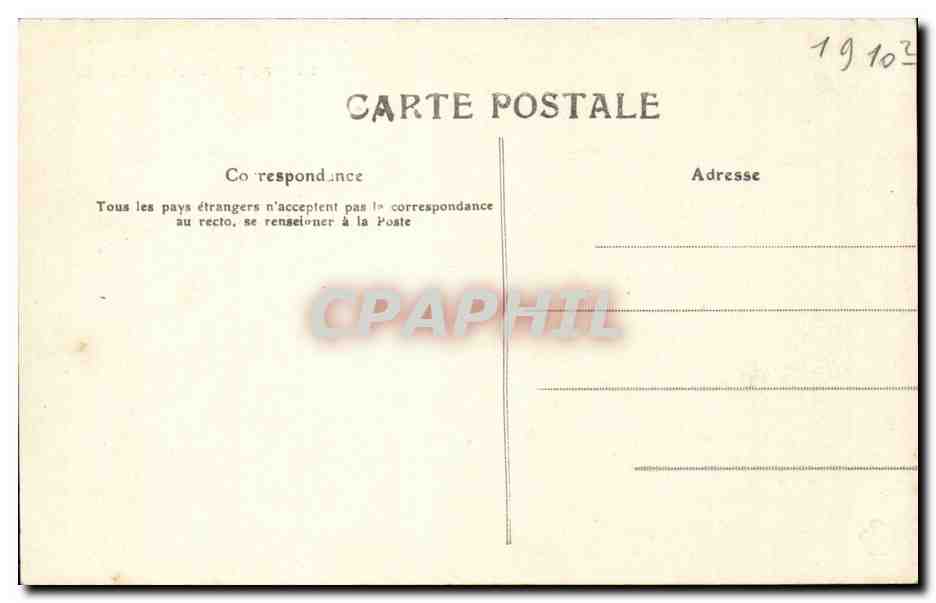 Poitiers - L'Hôtel de Ville — éditeur M.T. n°35 — Rückseite