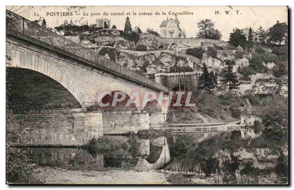 Poitiers CPA Le pont du tunnel et le coteau de la CAgouilliere