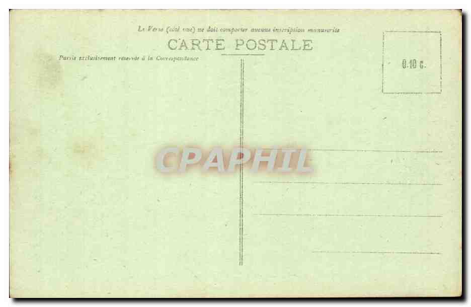 Gencay CPA Chevet de l'eglise romane  — Back
