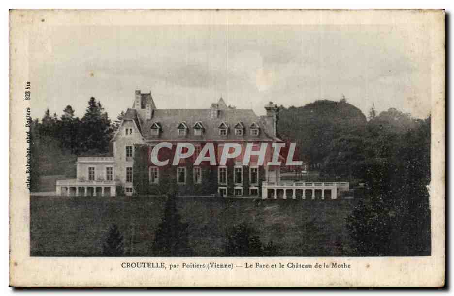 Croutelle CPa Le parc et le chateau de la Mothe