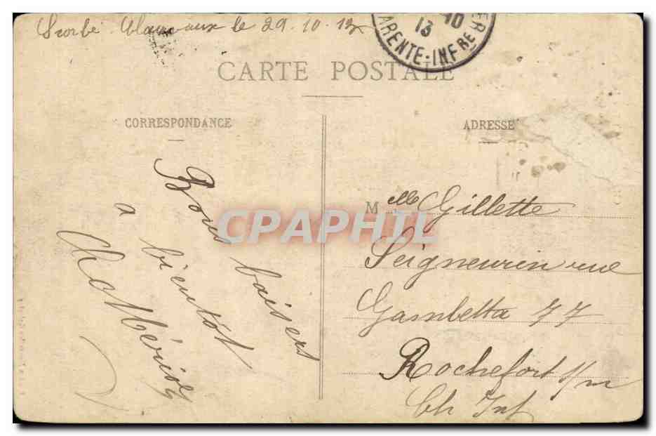 Chatellerault CPA Jardin public Maison de garde (Vienne) — Back