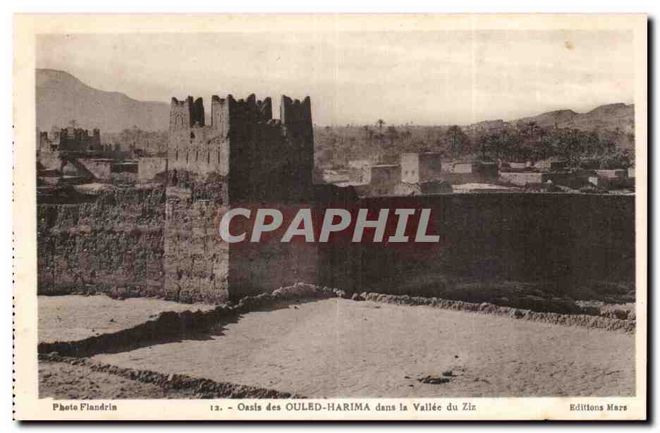 Maroc CPA Oasis des ouled Harima dans al vallee du Zis