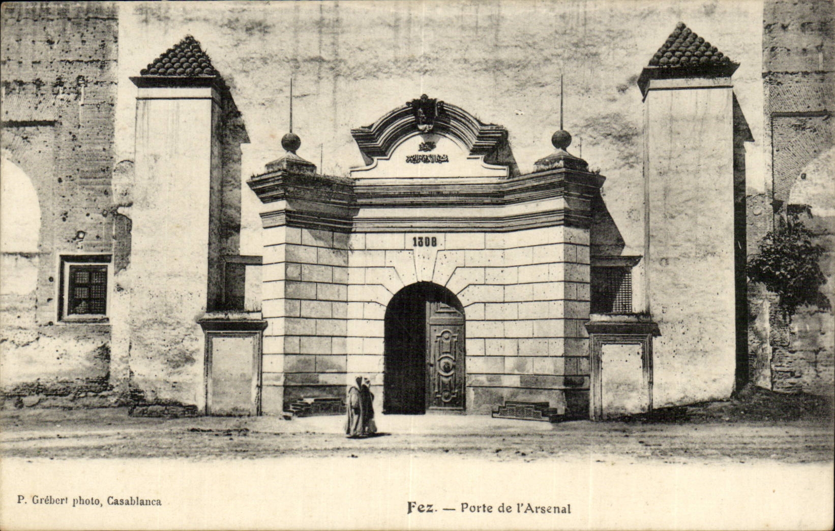 Maroc Fez CPA Porte de l'arsenal