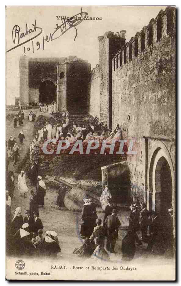 Maroc Rabat CPA Port et remparts des Oudayas