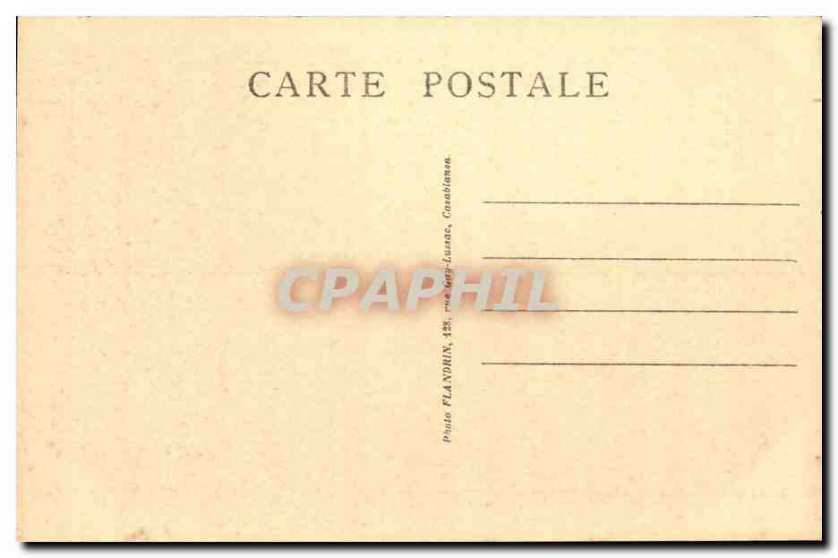 Maroc Volubilis CPA Une riche demeure et l'arc de triomphe de Caracalla — Rückseite