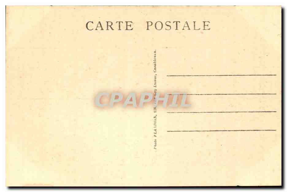Maroc Volubilis CPA Porte d'entree d'une riche demeure — Rückseite