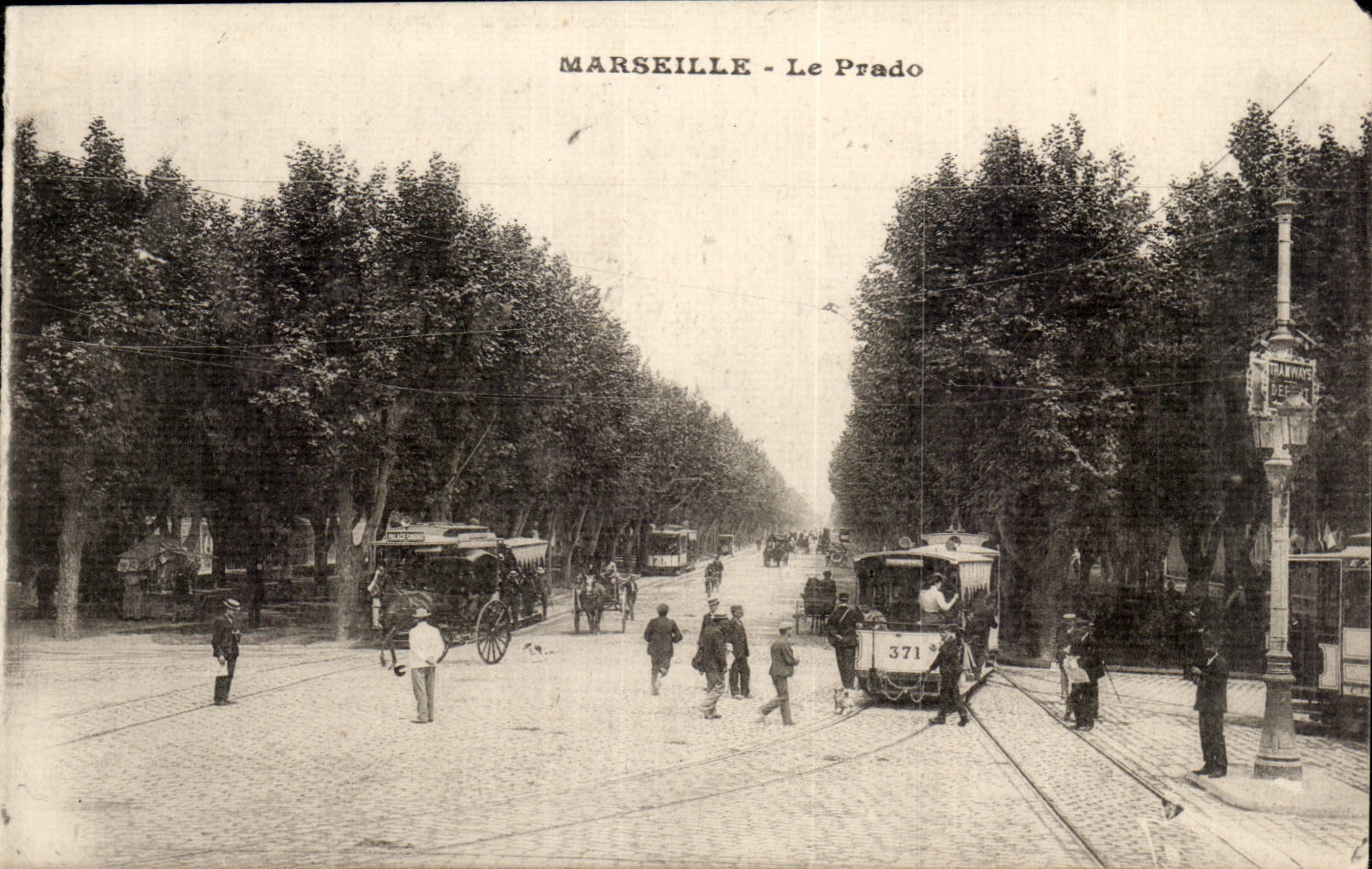 Marseille CPA Le prado (tramway)