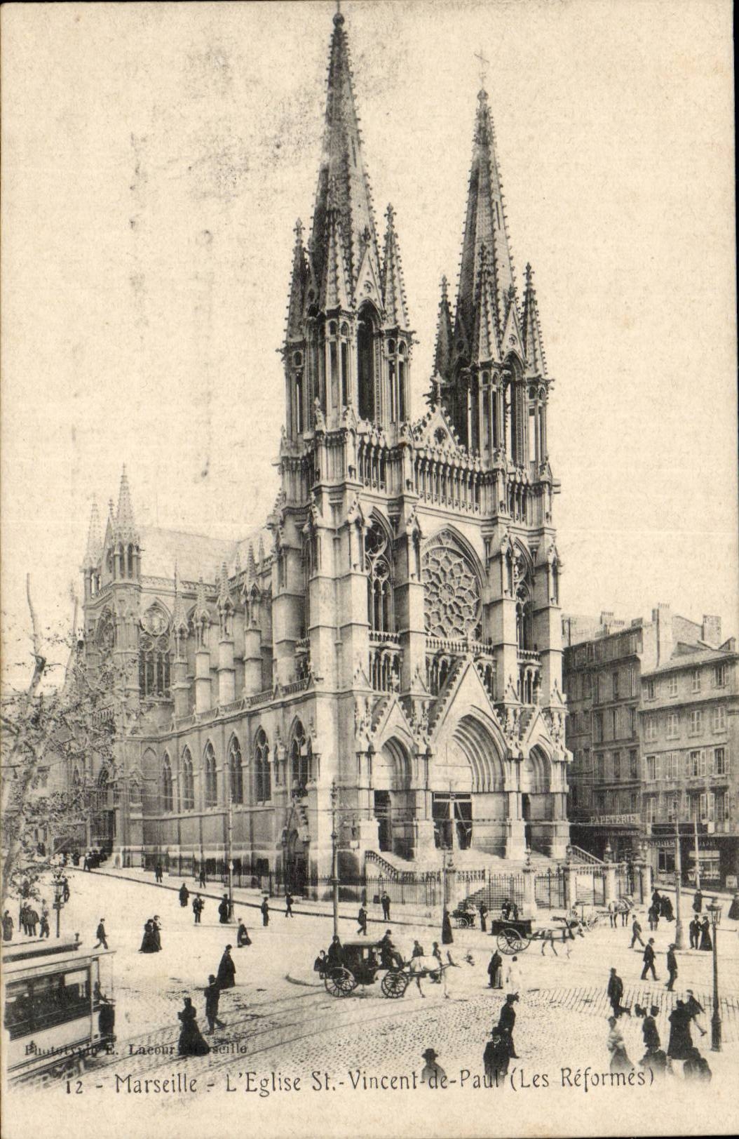 Marseille CPA L'eglise St vincent de Paul (les reformes)