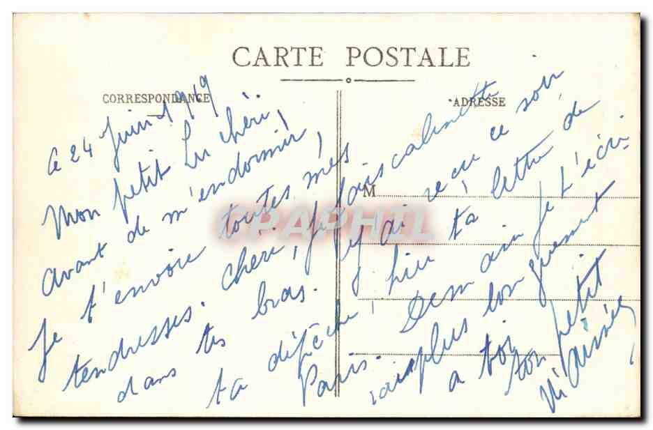 Vichy CPA Un coin du parc — Verso