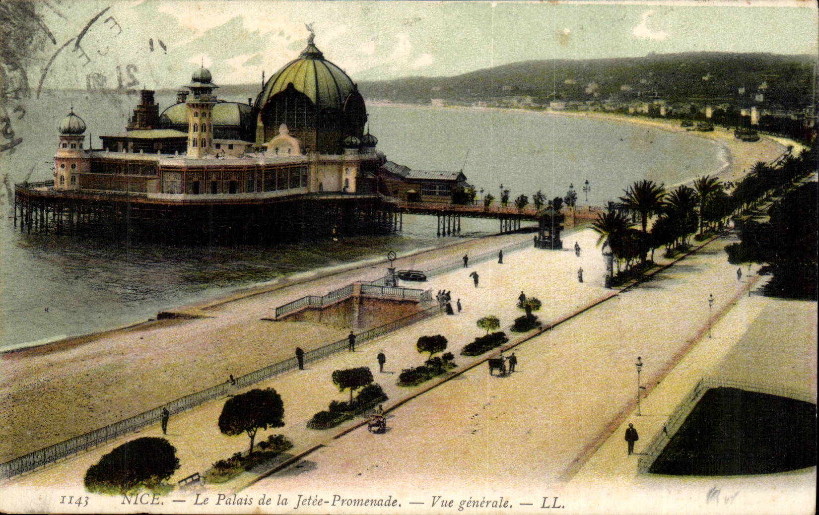 Cannes CPA Le palais de Nice promenade Vue generale