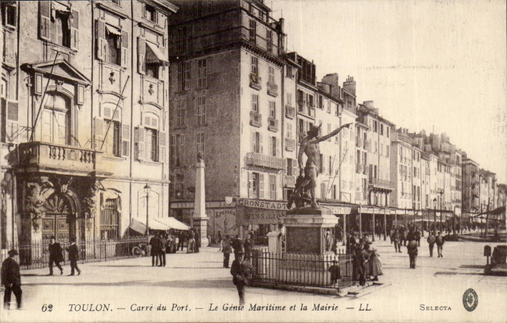 Toulon — Carré du Port — Le Génie Maritime et la Mairie — Selecta
