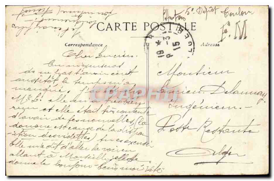 Marsella - Cours Belsunce — tranvía n°632 y tranvía n°633, editor EL — Reverso