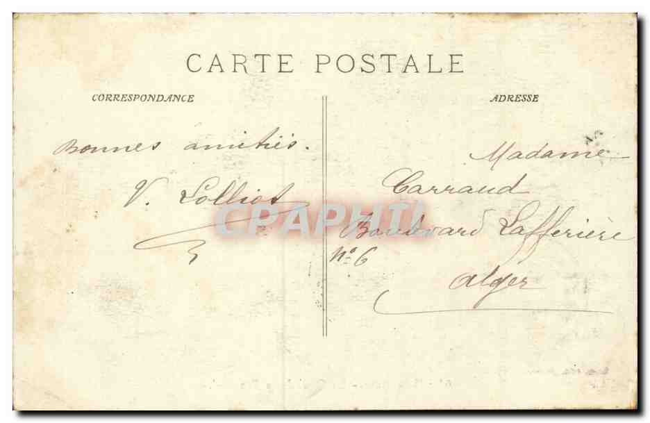 Marsella — El Muelle de la Fraternidad — editor desconocido, n° 63 — Reverso