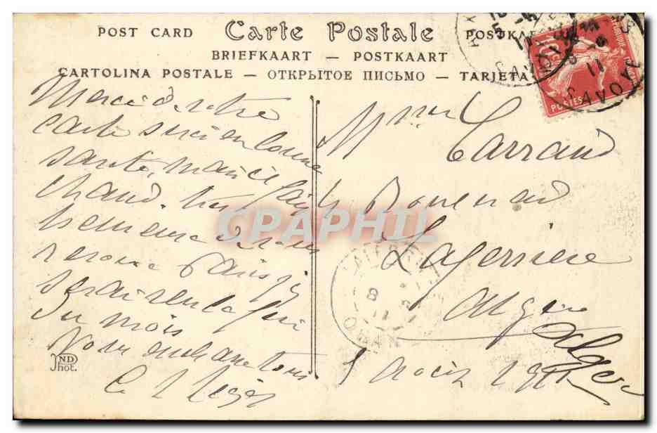 Aix les Bains CPA La salle de jeu du cercle  — Verso