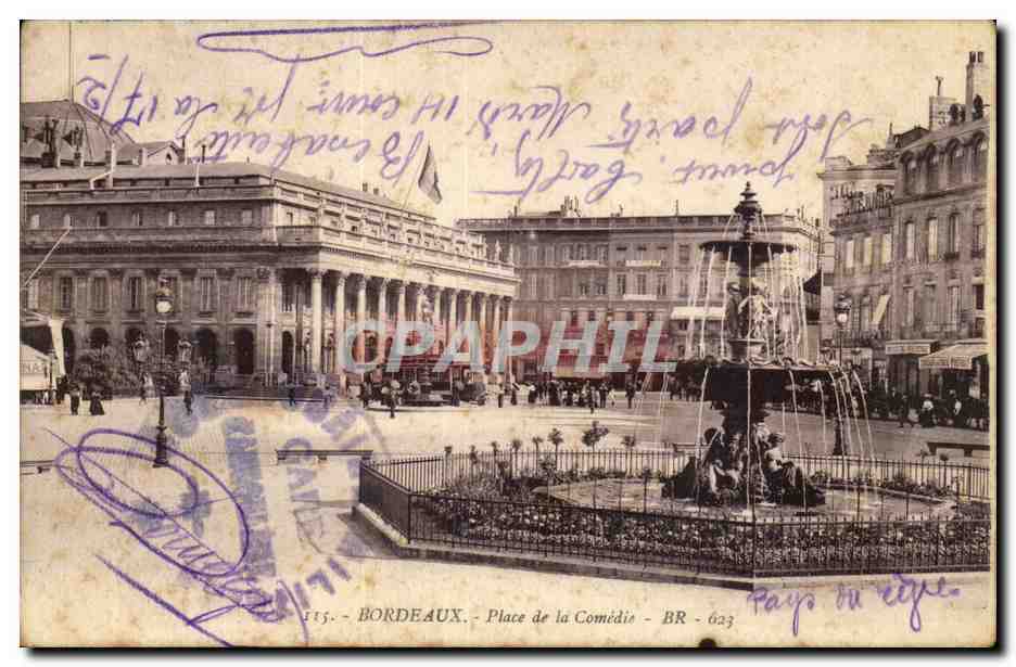 Bordeaux - Place de la Comédie — éditeur BR - 623