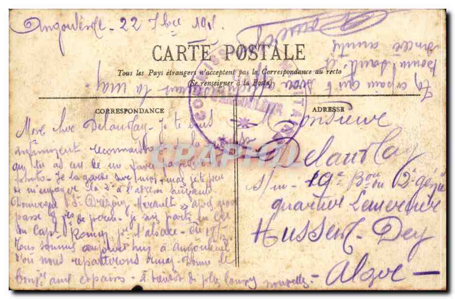 Bordeaux - Place de la Comédie — éditeur BR - 623 — Verso