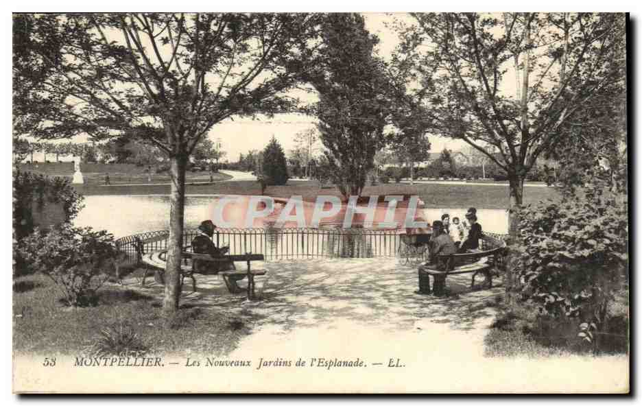 Montpellier — Les Nouveaux Jardins de l'Esplanade — EL.