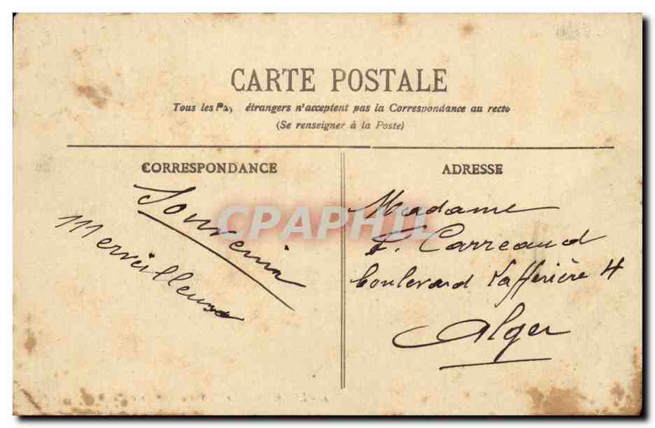 Luchon cPA Le casino L'allee centrale — Rückseite